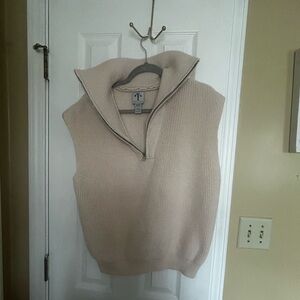 Rain + Rose Cream Sweater Vest